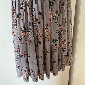 Banana Republic Pleated Floral Skirt